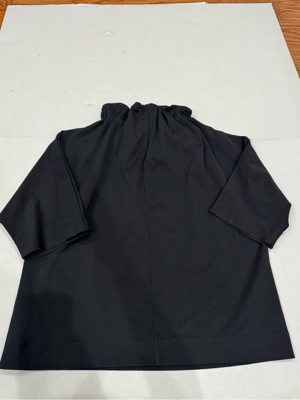COS Black Ruffled Funnel-Neck Tunic - Picture 9 of 9